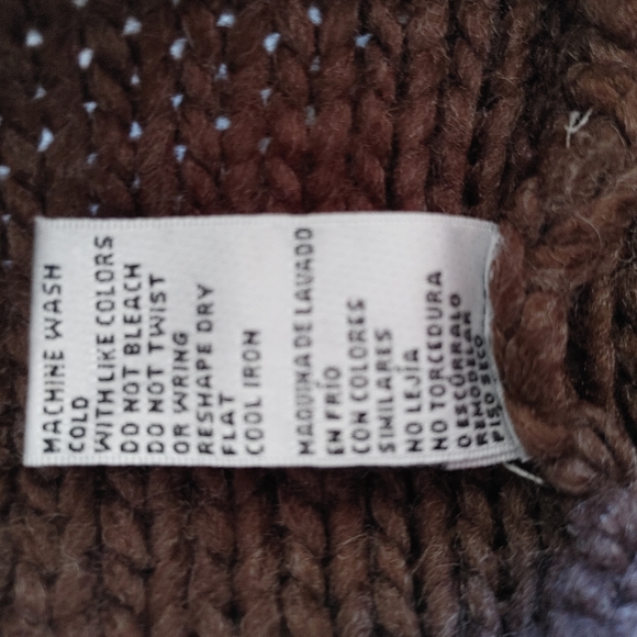 Carol Rose Brown Knit Sweater ~ Size L - Picture 12 of 13